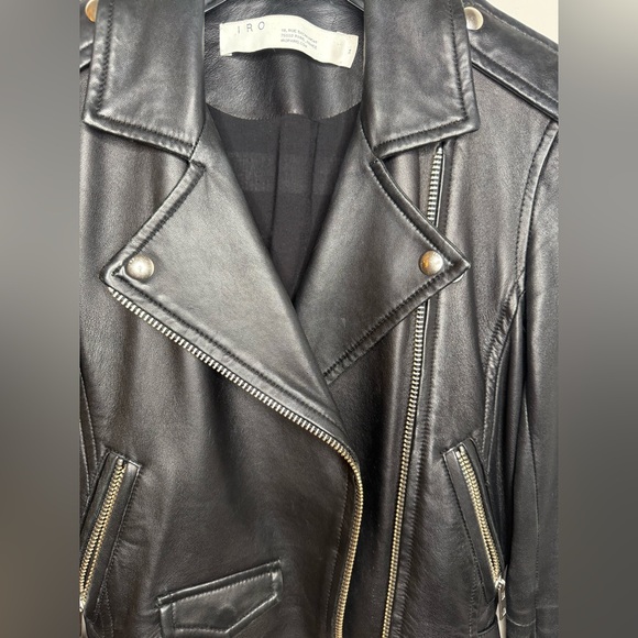 IRO PARIS ASHVILLE LEATHER BIKER JACKET $1205
FR 34/ XS - Picture 6 of 14